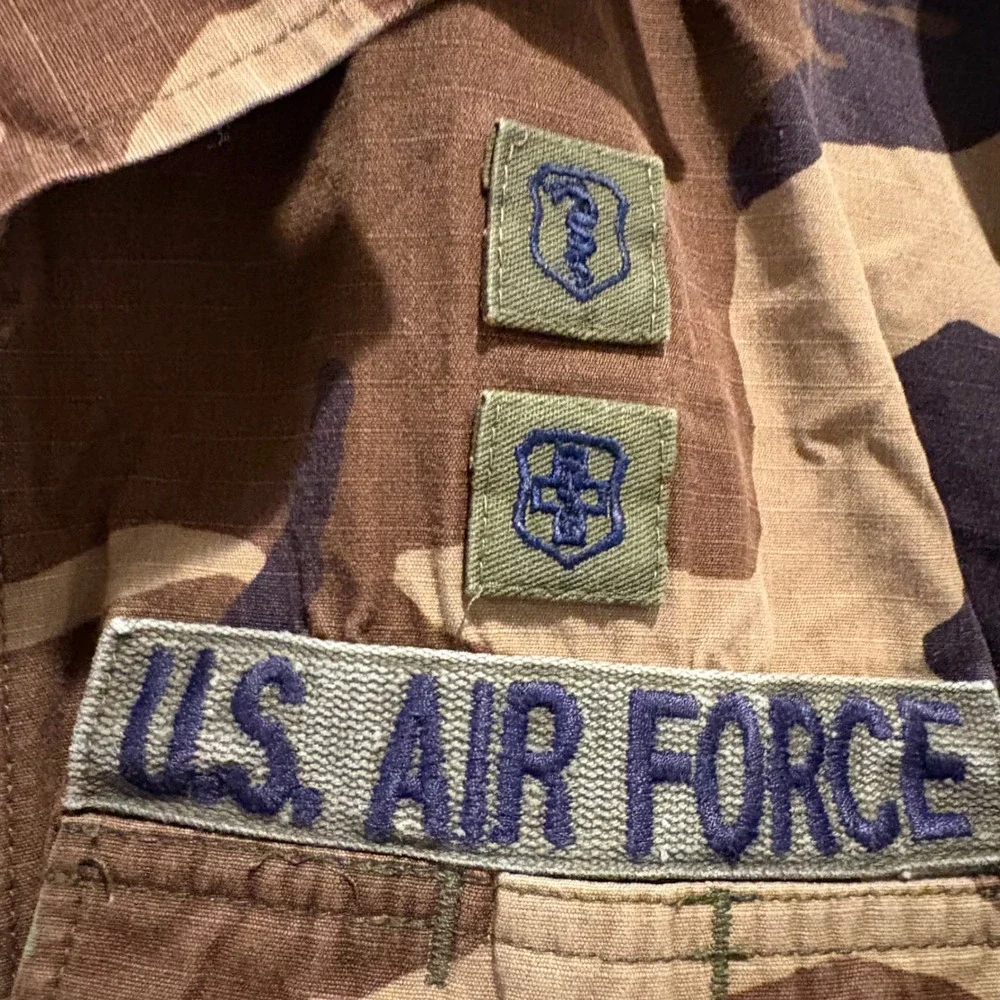US Air Force BDU Combat Jacket Mens Medium Regular Camo 45th Space Wing Patch